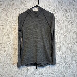Under Armour‎ HeatGear Loose Fit Hooded Long Sleeve Top Gray Women's Small